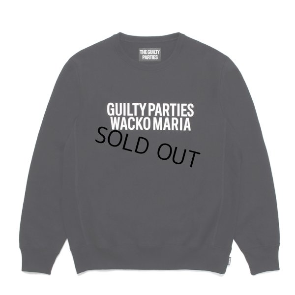 画像1: WACKO MARIA/HEAVY WEIGHT CREW NECK SWEAT SHIRT（BLACK）［クルーネックスウェット-23春夏］