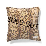 WACKO MARIA/LEOPARD VELVET CUSHION（BROWN）［レオパードベルベットクッション-23春夏］