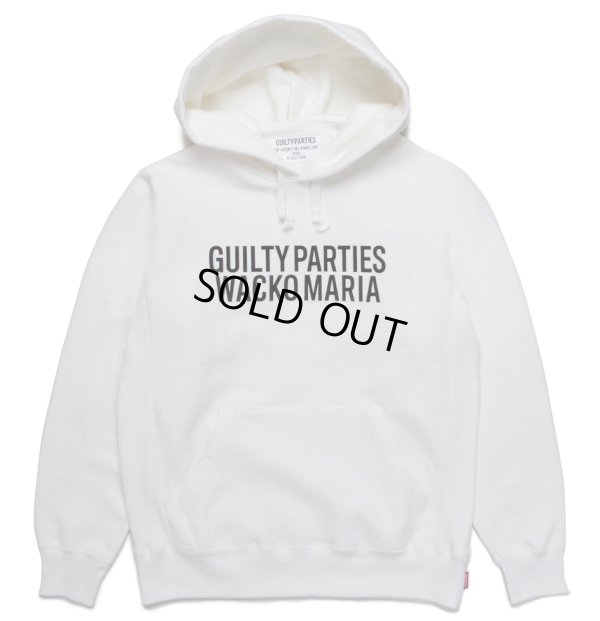 画像1: WACKO MARIA/HEAVY WEIGHT PULL OVER HOODED SWEAT SHIRT（WHITE）［プルオーバーパーカー-23春夏］