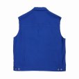 画像2: DAIRIKU/Polyester Vest（Royal Blue） 【30%OFF】［ポリエステルベスト-23春夏］ (2)