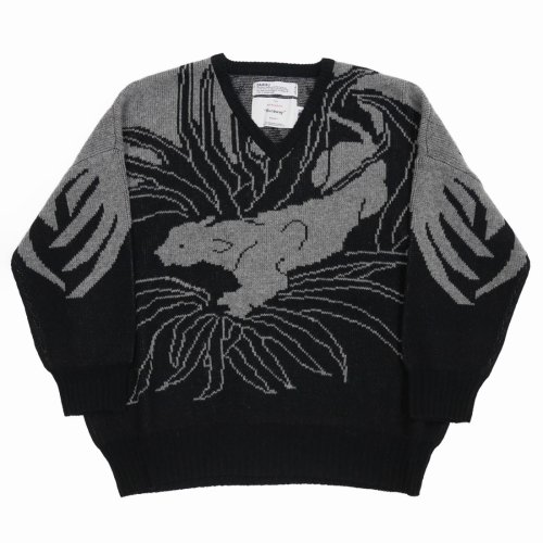 他の写真1: DAIRIKU/"Leopard" Pullover Knit（Black） 【30%OFF】［レオパードプルオーバーニット-23春夏］