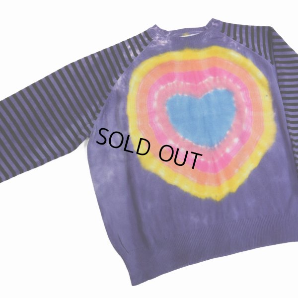 画像3: 【50%OFF】DAIRIKU/Heart Tie dye Border Knit（Rainbow）［タイダイボーダーニット-23春夏］