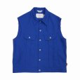 画像1: DAIRIKU/Polyester Vest（Royal Blue） 【30%OFF】［ポリエステルベスト-23春夏］ (1)