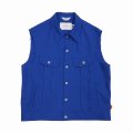 DAIRIKU/Polyester Vest（Royal Blue）［ポリエステルベスト-23春夏］