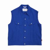 【50%OFF】DAIRIKU/Polyester Vest（Royal Blue）［ポリエステルベスト-23春夏］