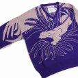 画像3: 【50%OFF】DAIRIKU/"Leopard" Pullover Knit（Purple）［レオパードプルオーバーニット-23春夏］ (3)