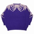 画像2: DAIRIKU/"Leopard" Pullover Knit（Purple） 【30%OFF】［レオパードプルオーバーニット-23春夏］ (2)