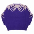 画像2: DAIRIKU/"Leopard" Pullover Knit（Purple） 【40%OFF】［レオパードプルオーバーニット-23春夏］ (2)