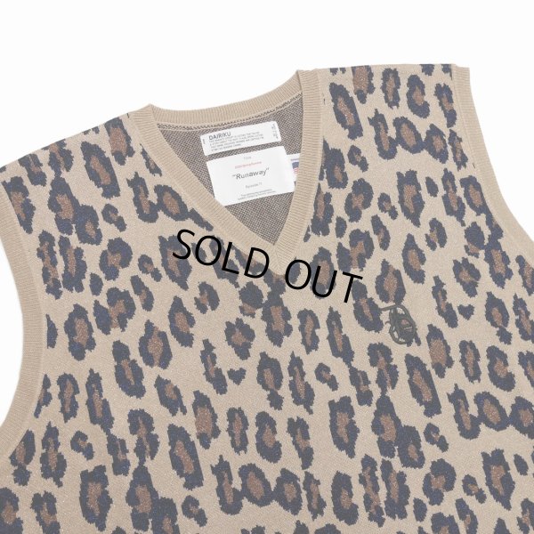 画像3: DAIRIKU/Oversized Lame Knit Vest（Leopard） 【40%OFF】［オーバーサイズラメニットベスト-23春夏］