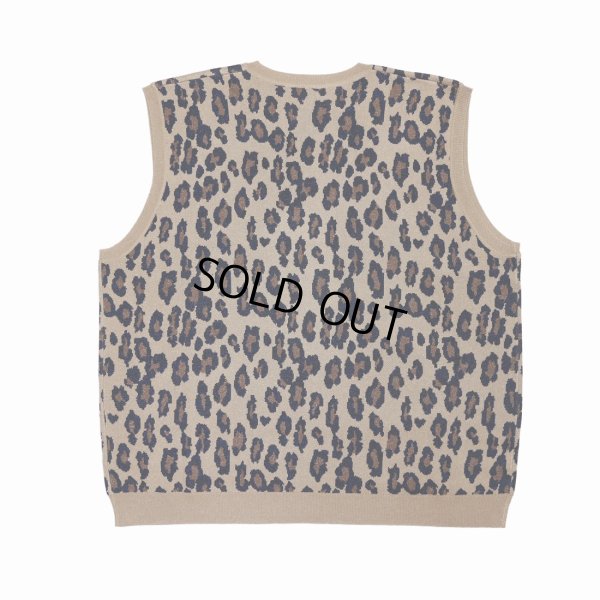 画像2: DAIRIKU/Oversized Lame Knit Vest（Leopard） 【40%OFF】［オーバーサイズラメニットベスト-23春夏］