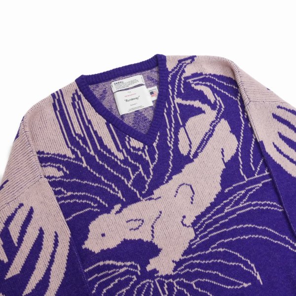 画像4: DAIRIKU/"Leopard" Pullover Knit（Purple） 【30%OFF】［レオパードプルオーバーニット-23春夏］
