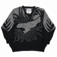 画像1: DAIRIKU/"Leopard" Pullover Knit（Black） 【30%OFF】［レオパードプルオーバーニット-23春夏］ (1)
