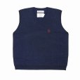 画像1: DAIRIKU/Oversized Lame Knit Vest（Navy） 【50%OFF】［オーバーサイズラメニットベスト-23春夏］ (1)
