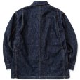 画像2: CALEE/Vintage type denim coverall（Ow Indigo Blue）［デニムカバーオール-23春夏］ (2)