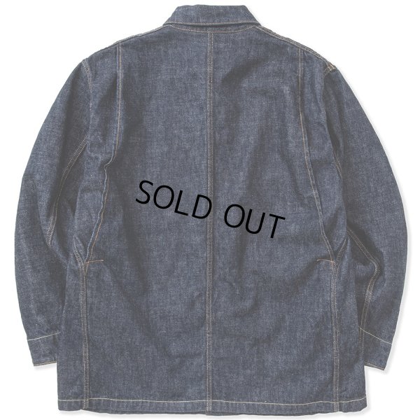 画像2: CALEE/Vintage type denim coverall（Ow Indigo Blue）［デニムカバーオール-23春夏］