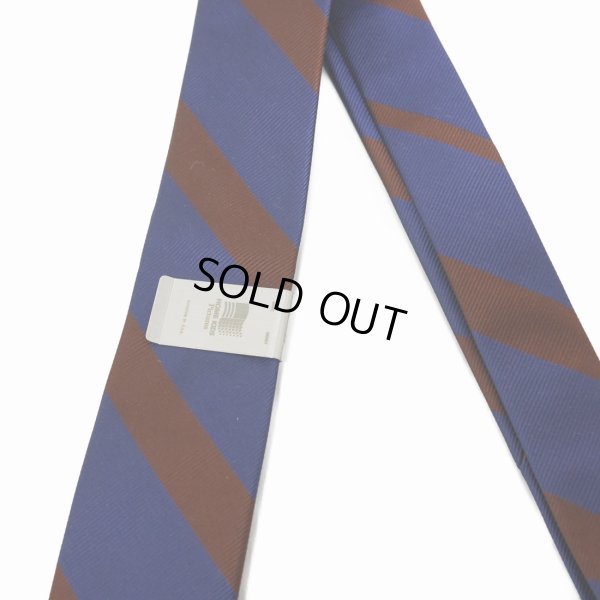 画像2: DAIRIKU/"Benjamin" Silk Tie with Money Clip（Navy&Burgundy） 【40%OFF】［シルクタイwithマネークリップ-23春夏］