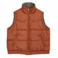 画像1: 【50%OFF】DAIRIKU/Reversible Check Nylon Vest（Brown）［リバーシブルチェックナイロンベスト-23春夏］ (1)