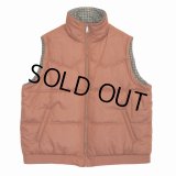 【50%OFF】DAIRIKU/Reversible Check Nylon Vest（Brown）［リバーシブルチェックナイロンベスト-23春夏］