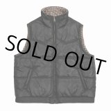 DAIRIKU/Reversible Check Nylon Vest（Black） 【40%OFF】［リバーシブルチェックナイロンベスト-23春夏］