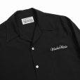画像2: WACKO MARIA/50'S OPEN COLLAR SHIRT（BLACK）［50'Sオープンカラーシャツ-23春夏］ (2)