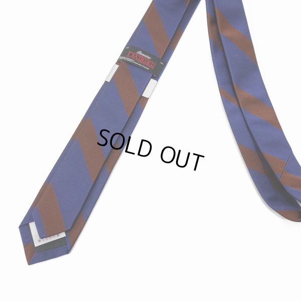 画像3: DAIRIKU/"Benjamin" Silk Tie with Money Clip（Navy&Burgundy） 【40%OFF】［シルクタイwithマネークリップ-23春夏］