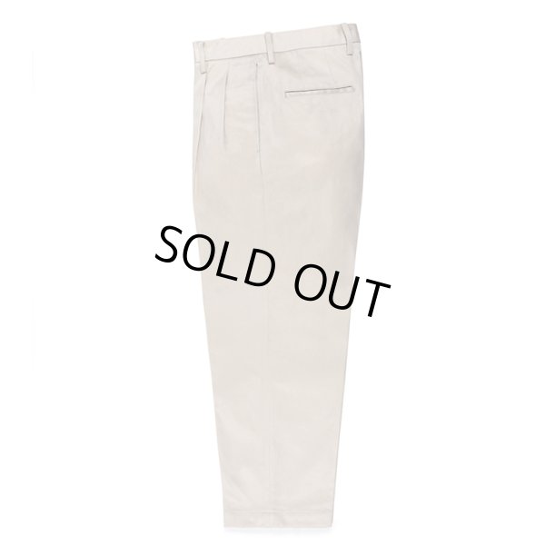 画像1: WACKO MARIA/DOUBLE PLEATED CHINO TROUSERS（WHITE）［ツータックチノトラウザース-23春夏］