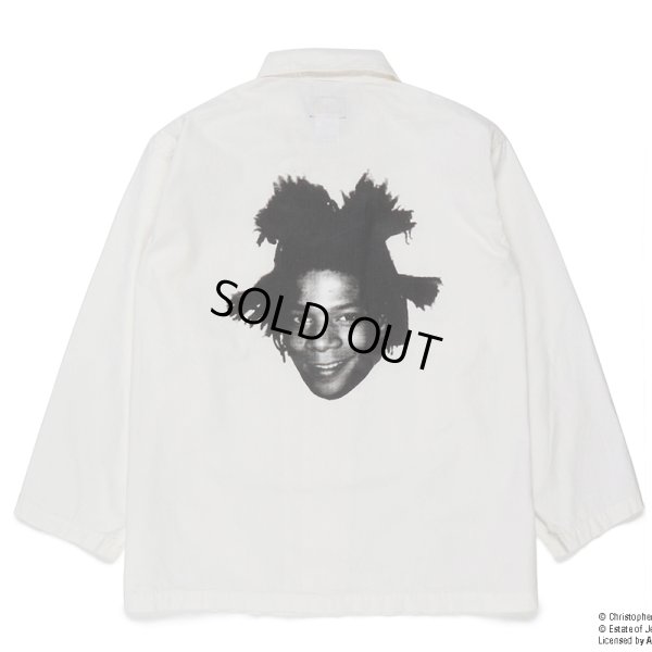 画像1: WACKO MARIA/JEAN-MICHEL BASQUIAT / ARMY SHIRT（WHITE）［アーミーシャツ-23春夏］