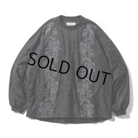 TIGHTBOOTH/POPPY SUEDE L/S TOP（Black）［ロングスリーブカットソー-23春夏］