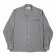 画像1: WACKO MARIA/50'S OPEN COLLAR SHIRT（GRAY）［50'Sオープンカラーシャツ-23春夏］ (1)