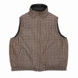 画像5: DAIRIKU/Reversible Check Nylon Vest（Black） 【40%OFF】［リバーシブルチェックナイロンベスト-23春夏］