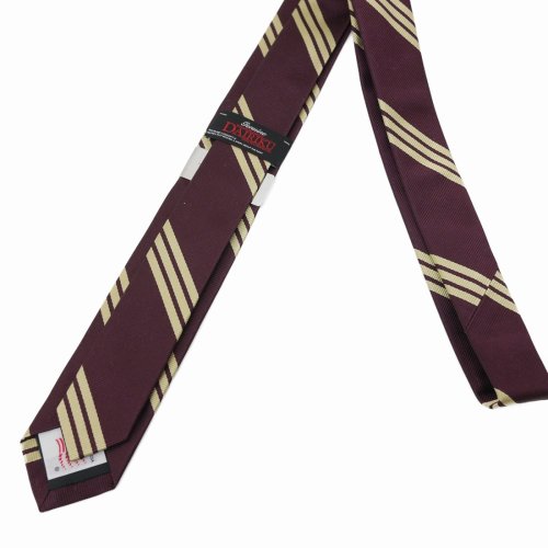 他の写真2: DAIRIKU/"Benjamin" Silk Tie with Money Clip（Burgundy&Cream） 【30%OFF】［シルクタイwithマネークリップ-23春夏］