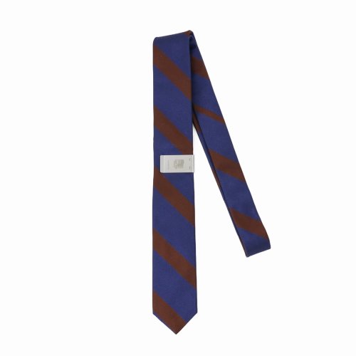 他の写真1: DAIRIKU/"Benjamin" Silk Tie with Money Clip（Navy&Burgundy） 【40%OFF】［シルクタイwithマネークリップ-23春夏］