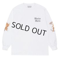 WACKO MARIA/TIM LEHI / LONG SLEEVE T-SHIRT（WHITE）［プリント長袖T-23春夏］