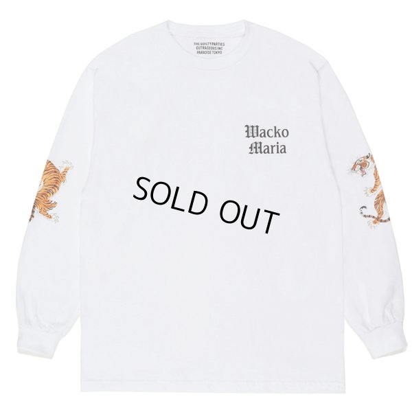 画像1: WACKO MARIA/TIM LEHI / LONG SLEEVE T-SHIRT（WHITE）［プリント長袖T-23春夏］