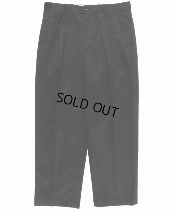 画像2: WACKO MARIA/DOUBLE PLEATED CHINO TROUSERS（BLACK）［ツータックチノトラウザース-23春夏］