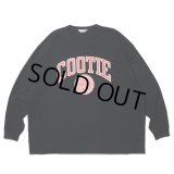 COOTIE PRODUCTIONS/Print Oversized L/S Tee（COLLEGE）（Black）［オーバーサイズ長袖T-23春夏］