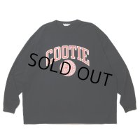 COOTIE PRODUCTIONS/Print Oversized L/S Tee（COLLEGE）（Black）［オーバーサイズ長袖T-23春夏］
