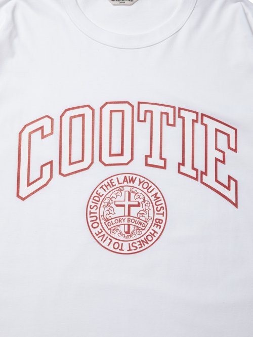 他の写真2: COOTIE PRODUCTIONS/Print Oversized L/S Tee（COLLEGE）（White）［オーバーサイズ長袖T-23春夏］