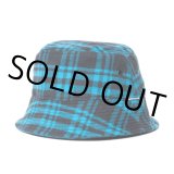 COOTIE PRODUCTIONS/Nel Check Bucket Hat（Black/Blue）［ネルチェックバケットハット-23春夏］