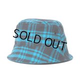 COOTIE PRODUCTIONS/Nel Check Bucket Hat（Black/Blue）［ネルチェックバケットハット-23春夏］