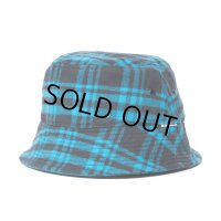 COOTIE PRODUCTIONS/Nel Check Bucket Hat（Black/Blue）［ネルチェックバケットハット-23春夏］