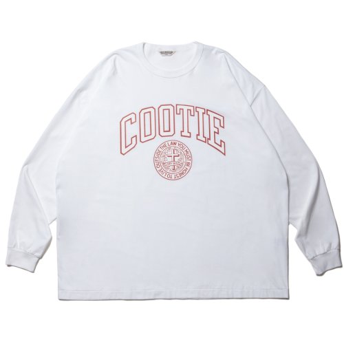 他の写真1: COOTIE PRODUCTIONS/Print Oversized L/S Tee（COLLEGE）（White）［オーバーサイズ長袖T-23春夏］