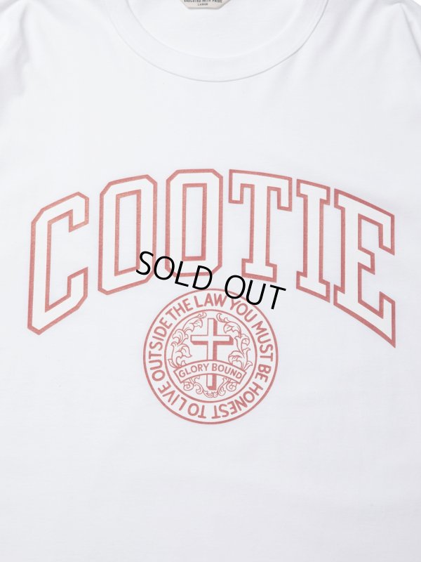 画像2: COOTIE PRODUCTIONS/Print Oversized L/S Tee（COLLEGE）（White）［オーバーサイズ長袖T-23春夏］