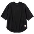 画像1: CALEE/Multi way high gauge weave drop shoulder cutsew（Black）［ハイゲージドロップショルダーカットソー-23春夏］ (1)