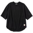 画像1: CALEE/Multi way high gauge weave drop shoulder cutsew（Black） 【50%OFF】［ハイゲージドロップショルダーカットソー-23春夏］ (1)