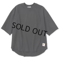 CALEE/Multi way high gauge weave drop shoulder cutsew（Black） 【50%OFF】［ハイゲージドロップショルダーカットソー-23春夏］