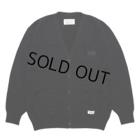 WACKO MARIA/CLASSIC KNIT CARDIGAN（BLACK）［クラシックニットカーディガン-23春夏］
