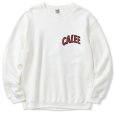 画像2: CALEE/CALEE Old tiger crew neck sweat（White）［クルーネックスウェット-23春夏］ (2)