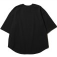 画像2: CALEE/Multi way high gauge weave drop shoulder cutsew（Black）［ハイゲージドロップショルダーカットソー-23春夏］ (2)