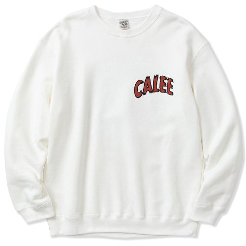 他の写真1: CALEE/CALEE Old tiger crew neck sweat（White）［クルーネックスウェット-23春夏］